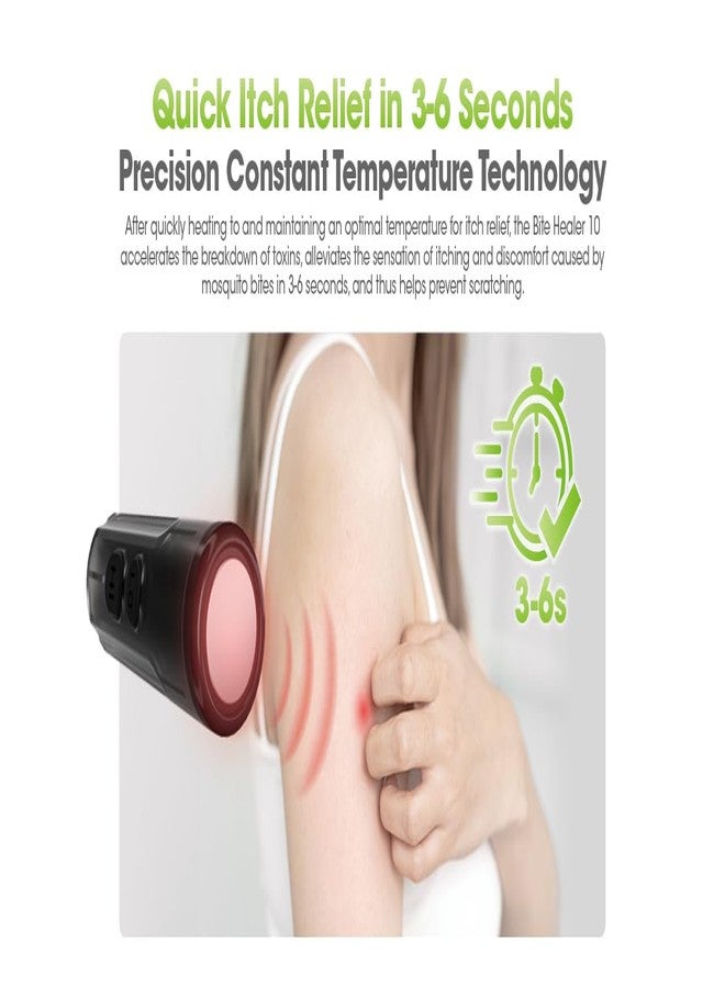 Nitecore Insect Bite Healer 10 Portable Rechargeable Heat Pen for Quick Itch and Swelling Relief, Non-Toxic Treatment of Mosquito and Insect Bites, Outdoor Essential with Key Clasp and Sticker - Image 3