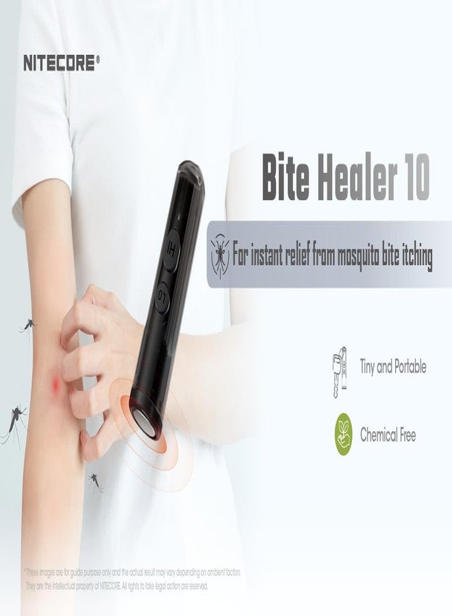 Nitecore Insect Bite Healer 10 Portable Rechargeable Heat Pen for Quick Itch and Swelling Relief, Non-Toxic Treatment of Mosquito and Insect Bites, Outdoor Essential with Key Clasp and Sticker - Image 2