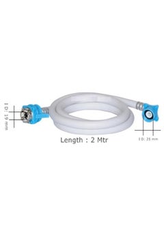 PARDZWORLD PARDZWORLD Flexible PVC Washing Machine Water Inlet or Inflow Hose Pipe 2 Meter6Feet With Tap Adapter for Front Top Load Fully Automatic Washing Machines DishwashersMulticolored  - Image 5