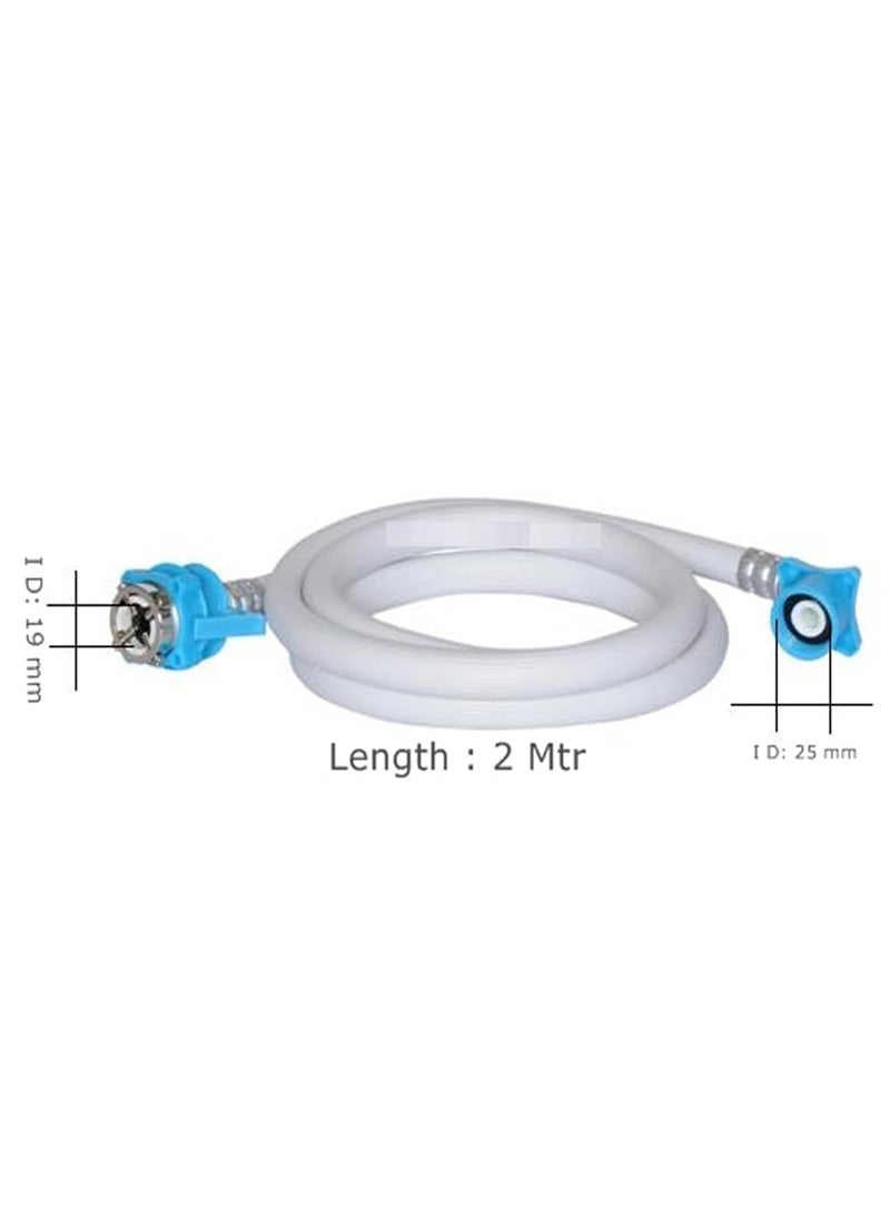 PARDZWORLD PARDZWORLD Flexible PVC Washing Machine Water Inlet or Inflow Hose Pipe 2 Meter6Feet With Tap Adapter for Front Top Load Fully Automatic Washing Machines DishwashersMulticolored  - Image 5