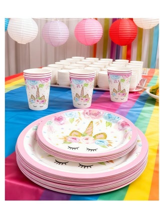 114-Piece Unicorn Theme Party Disposable Tableware Set - view 5