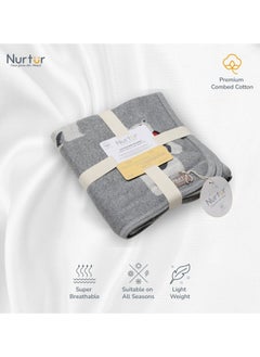 Nurtur Soft Baby Blankets For Boys And Girls 100% Combed Cotton Lightweight Fleece  - Image 1