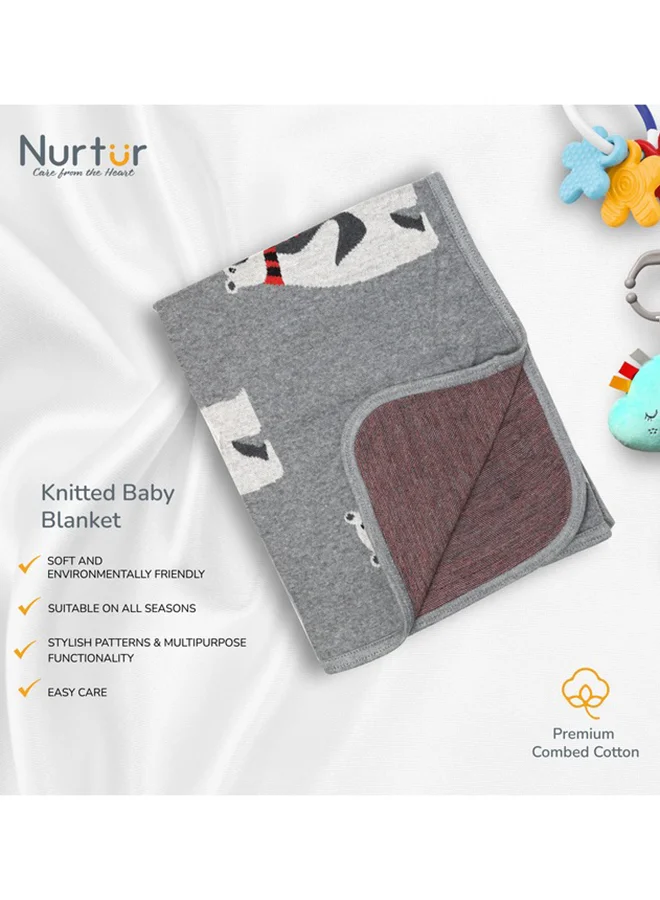 Nurtur Soft Baby Blankets For Boys And Girls 100% Combed Cotton Lightweight Fleece