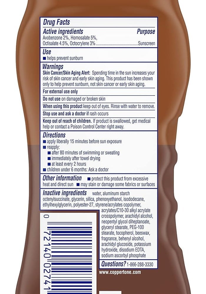 Coppertone Tanning Lotion SPF 8 - Non-Greasy Lightweight Formula, 8 Fl Oz - Image 3