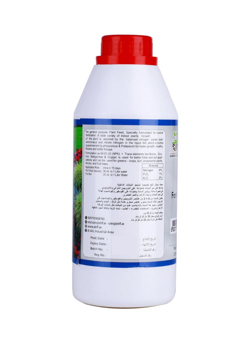 EMIRATES BIOFERT Emirates Biofert Liquifert NPK Indoor & Outdoor Plants Liquid Fertilizer, 1L  - Image 2