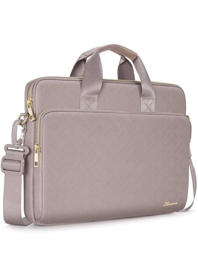 KIZUNA Laptop Sleeve Case 15.6 Inch Computer Shoulder Bag for for 16" MacBook Pro M4/Lenovo IdeaPad Flex 5i Gen 8/Legion Slim 5/Yoga Pro 9i/ThinkBook 16/HP Envy x360/Dell XPS 16/16 Plus,Khaki