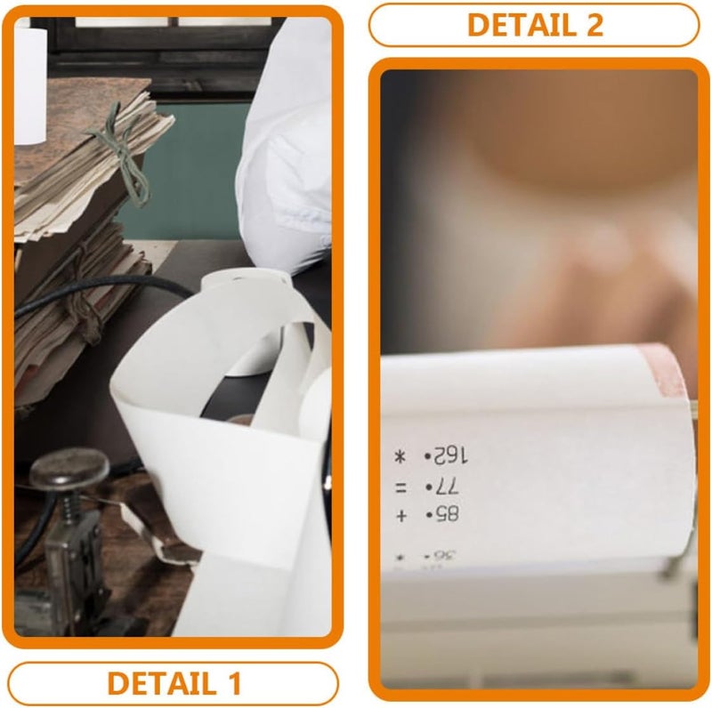 ألواح ورق حراري متعددة الاستخدامات ABOOFAN 57x25 مم، 10 ألواح، متوافقة مع طابعات نقاط البيع وطابعات POS لطباعة الإيصالات في المتاجر الكبرى والمحلات التجارية الصغيرة - Image 2