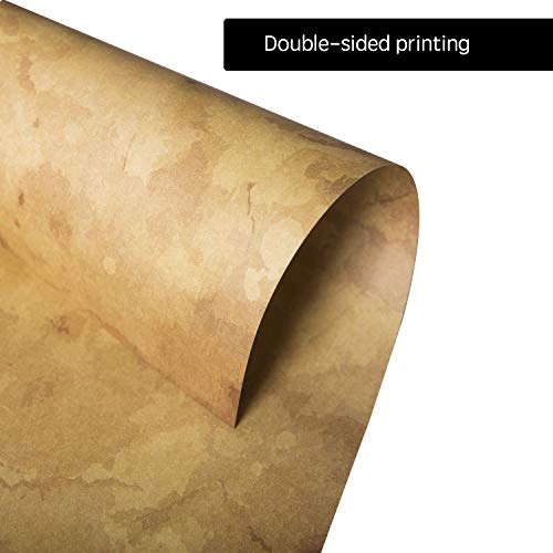 Bargain Paradise 120 Aged Paper - Antique Looking Vintage Papers With Classic Aged Paper Designs - Six Unique Old Looking Designs - Printable Writing paper, 8.5 x 11 inches (Pack of 120) - Image 4