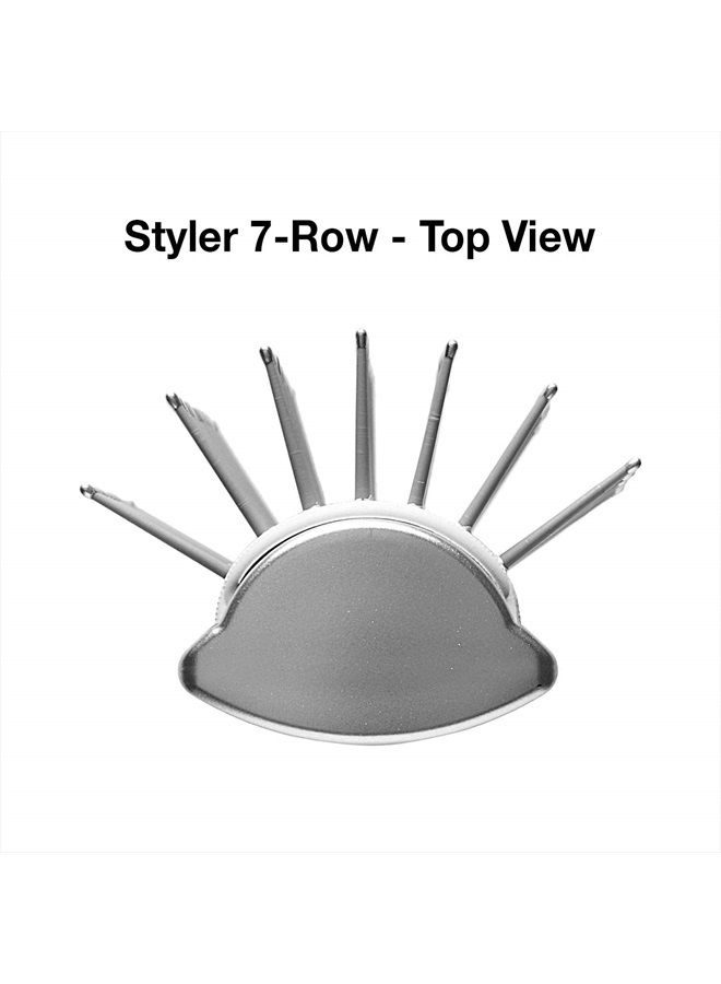 Olivia Garden Ceramic + Ion XL Pro Paddle Hair Brush, 7 Rows (CISTL-R7) - Image 2