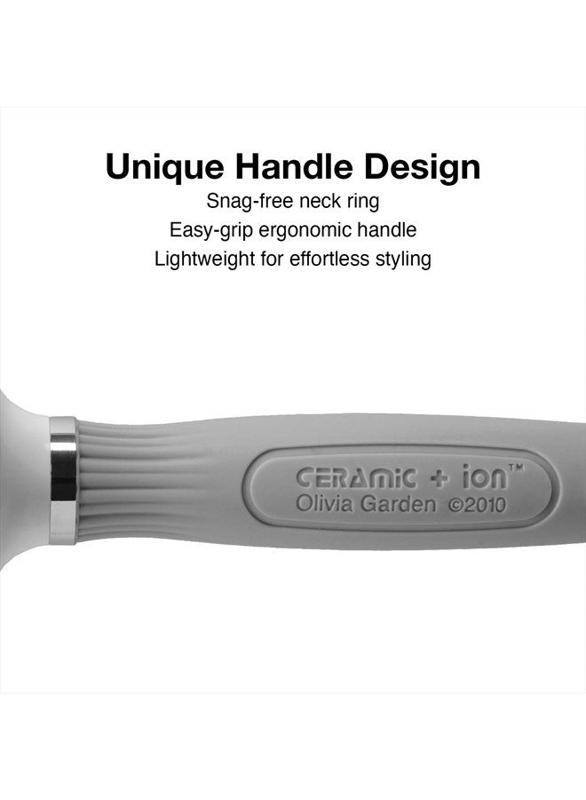 Olivia Garden Ceramic + Ion XL Pro Paddle Hair Brush, 7 Rows (CISTL-R7) - Image 4