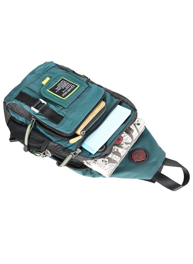 Vanlison Crossbody Sling Bag Small Backpack for Men Women Teens Bag, B-dark Green(fits 10.5" Ipad), Medium - Image 5