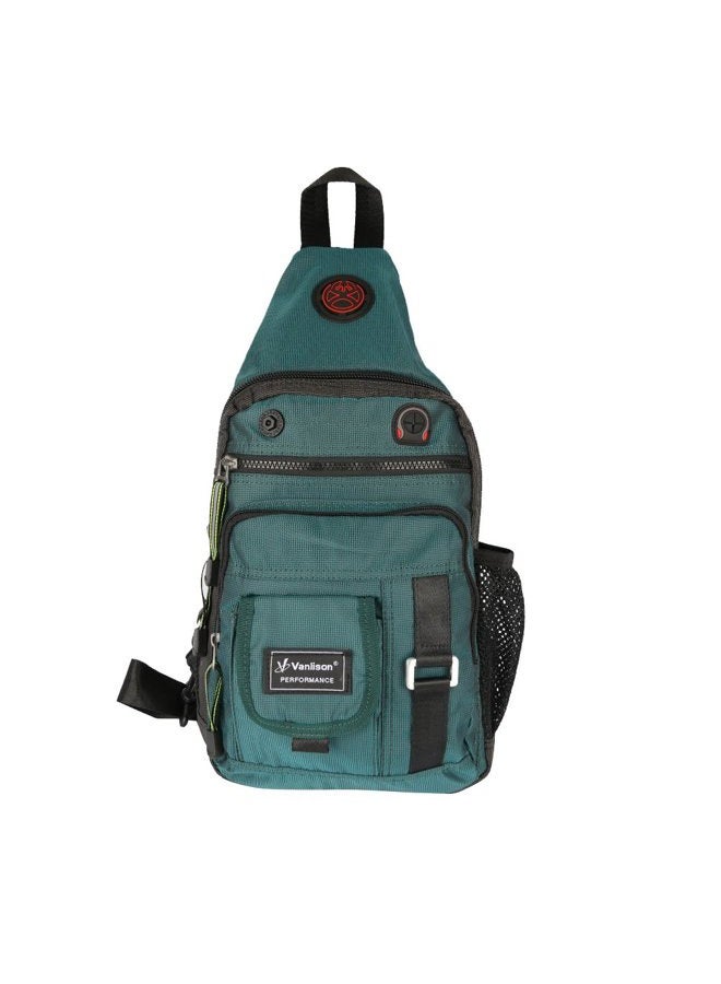 Vanlison Crossbody Sling Bag Small Backpack for Men Women Teens Bag, B-dark Green(fits 10.5" Ipad), Medium - Image 2