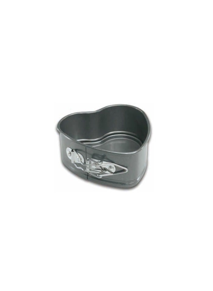 Homemaker Non-Stick Mini Heart Spring Form 10.2Cm X 4.7Cm - Black - Image 1