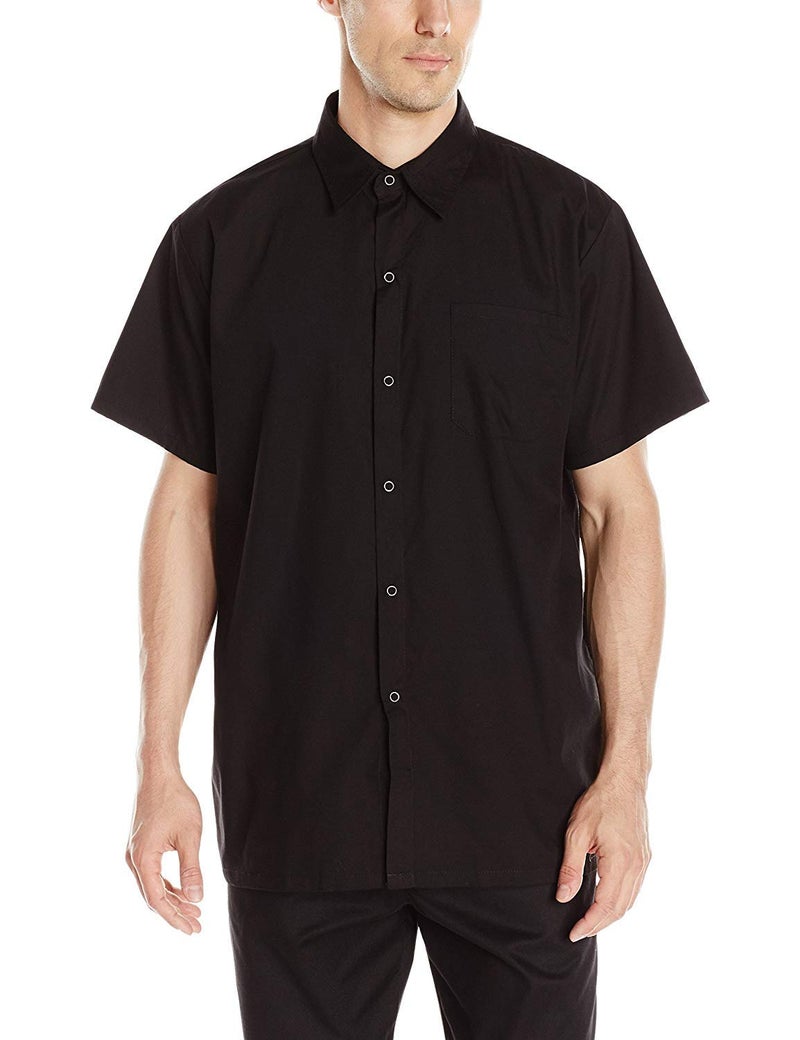 Chef Code Men's Kitchen Basic Cook Shirt, Black, Large - Image 5