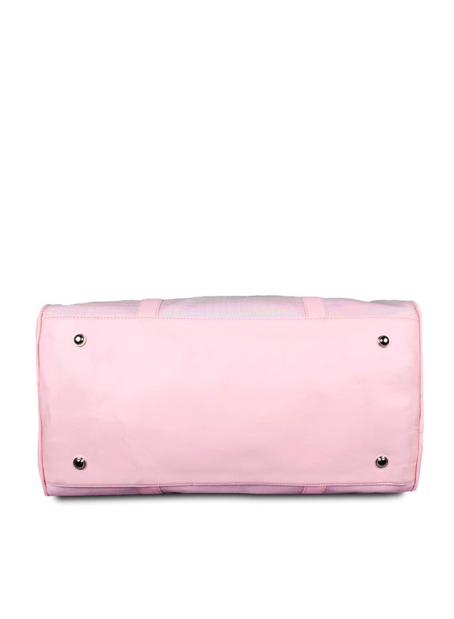 Strutt Premium Pink Leatherette Duffel Bag for Travel for Women Ii Spacious Ii Lightweight Weekender Ii Perfect Gym Bag for Women, 22 cm - Image 5