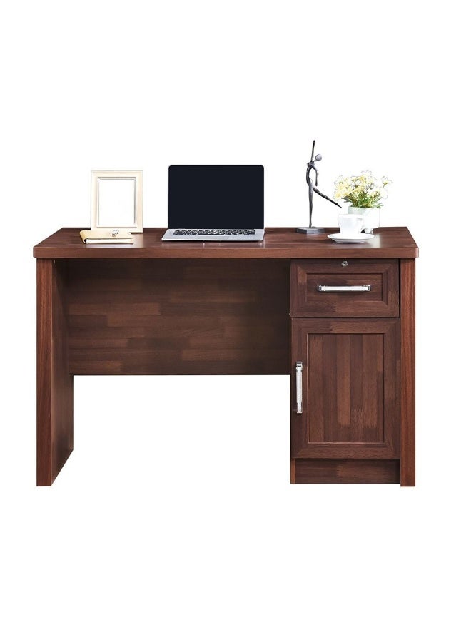 DANUBE HOME Jupiter Office Desk Computer Table I Office Desk Workstation Modern Pc Laptop Gaming Table Wooden Study Table For Home Office L120.1Xw60Xh71Cm -Oak  - Image 1