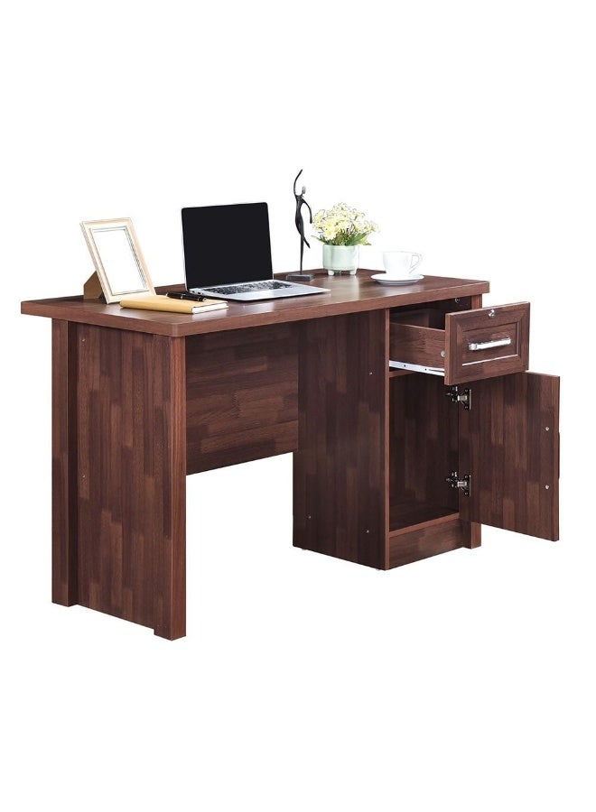 DANUBE HOME Jupiter Office Desk Computer Table I Office Desk Workstation Modern Pc Laptop Gaming Table Wooden Study Table For Home Office L120.1Xw60Xh71Cm -Oak  - Image 2