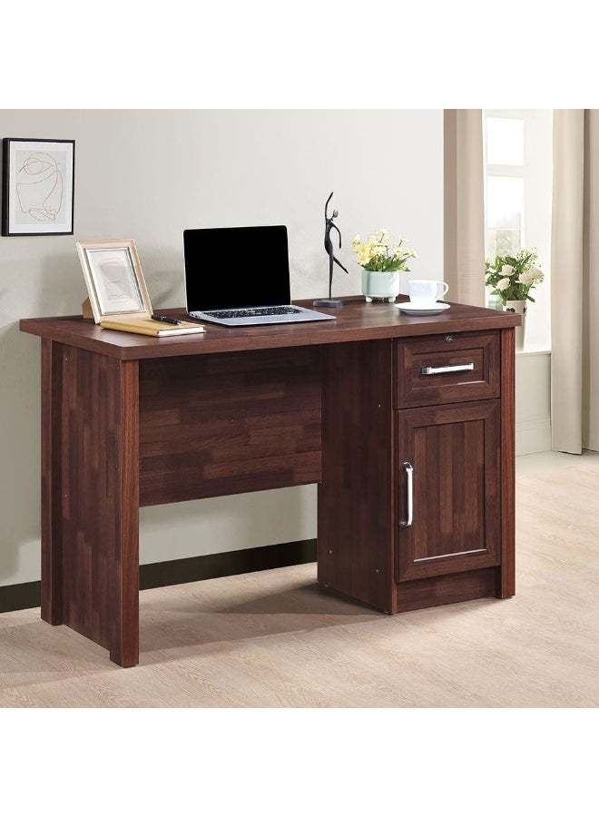 DANUBE HOME Jupiter Office Desk Computer Table I Office Desk Workstation Modern Pc Laptop Gaming Table Wooden Study Table For Home Office L120.1Xw60Xh71Cm -Oak  - Image 3