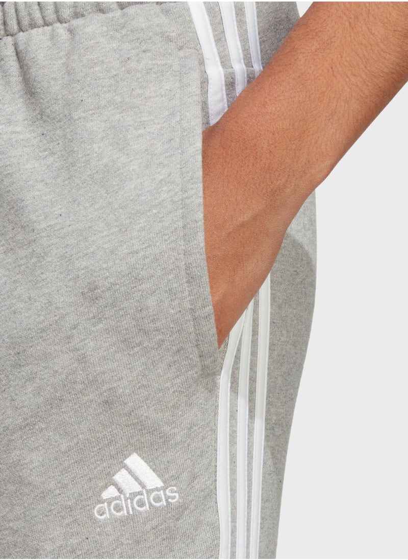 Adidas - 3 Stripes Essential French Terry Cuffed Sweatpants - Image 1