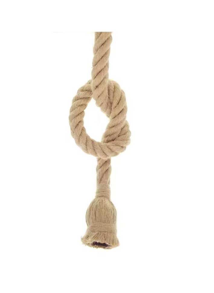 MSHAA Ceiling Pendant Lamp with Rope Design Beige/Black1 Meter - Image 2