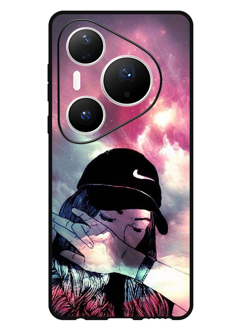 Theodor Case Compatible with Huawei Pura 80 Pro Plus 6.8 Inch Protection Shockproof Bumper Cover Girl Sob - Image 1