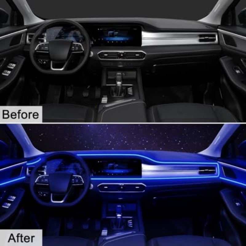 Interior Car LED Strip Lights with Wireless APP and Remote Control, RGB 2 in 1 Car Ambient Lighting Kit with 158 Inches Fiber Optic, Inside Neon Dash Strip with Music Mode - Image 5