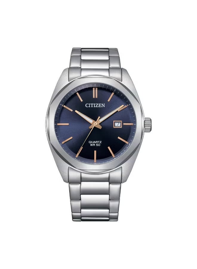 CITIZEN ساعة يد للرجال بتصميم تونيو أنالوج من الفولاذ المقاوم للصدأ BI5110-54H - 41 مم - Image 1