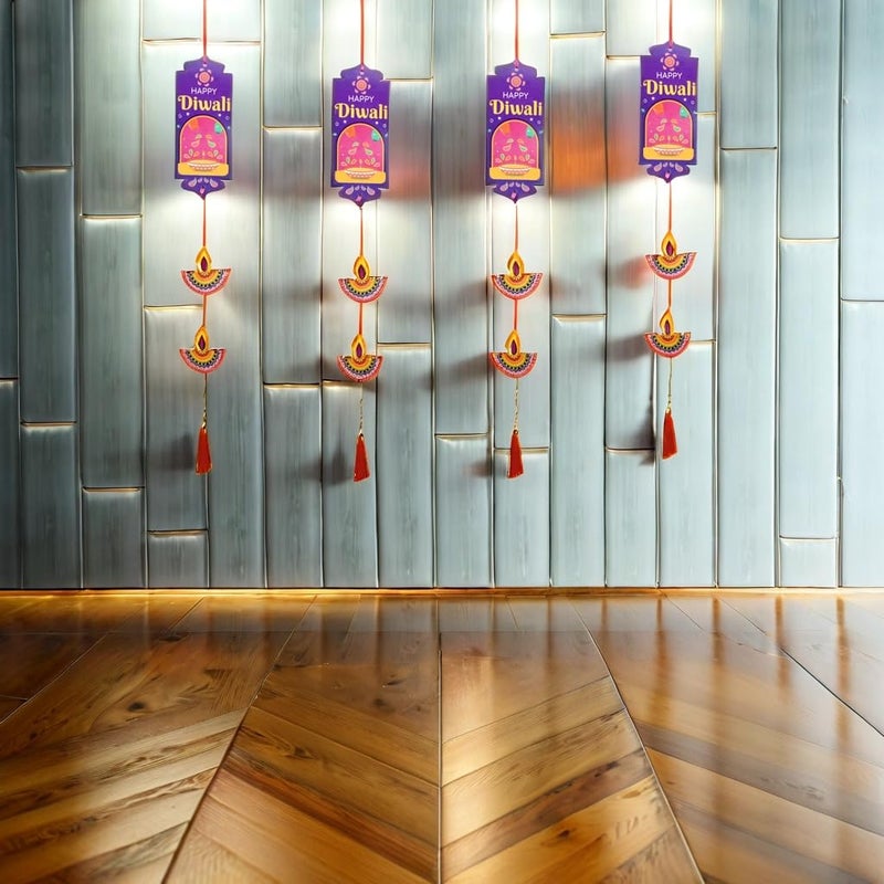 TOYXE Diwali Wall Door Hanging Decor Set of 4 Pieces - Image 1