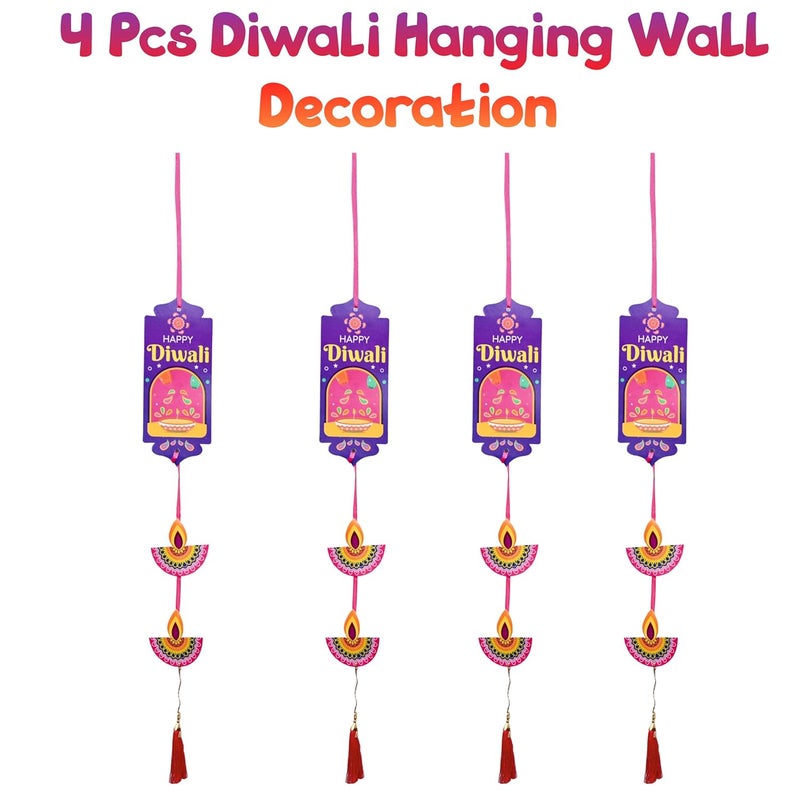 TOYXE Diwali Wall Door Hanging Decor Set of 4 Pieces - Image 4