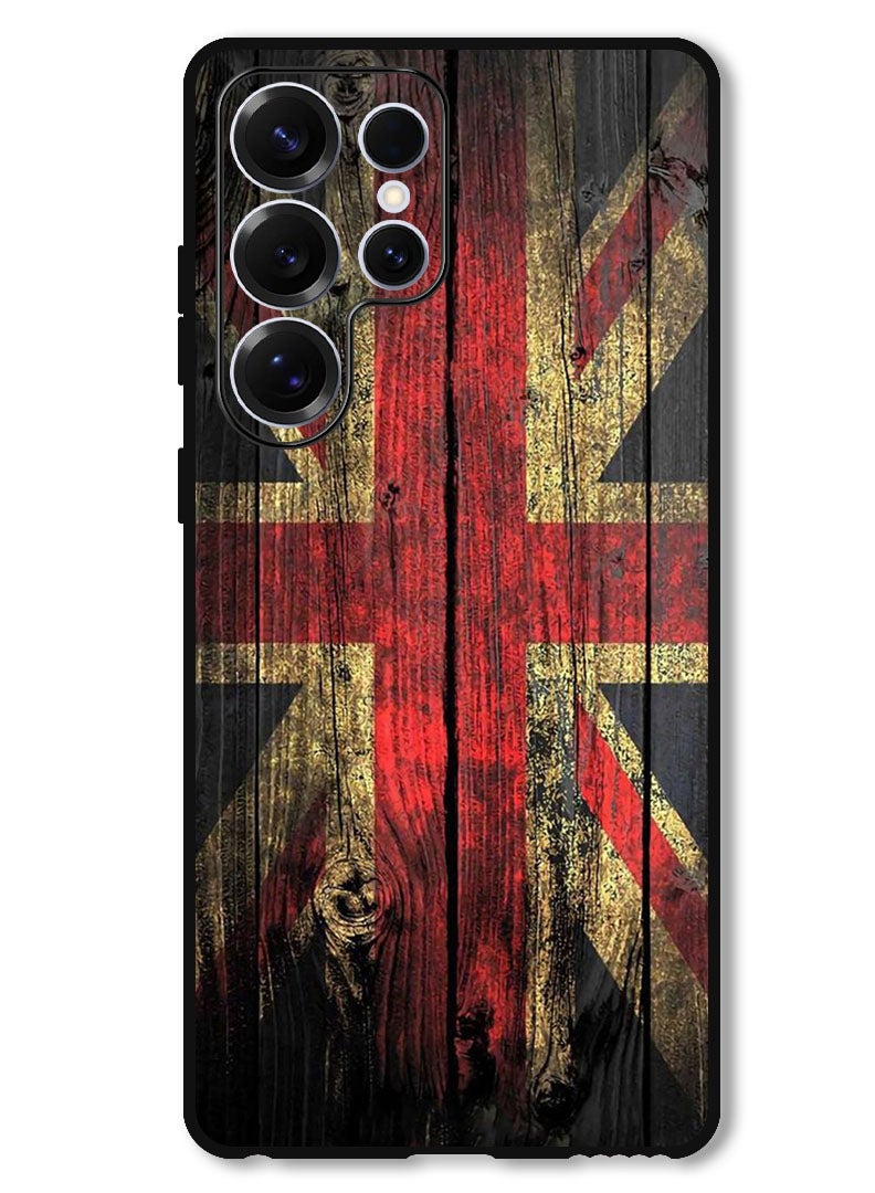 Theodor Protective Case Anti Scratch Shock Proof Bumper Cover For Samsung Galaxy S25 Ultra Vintage wood - Image 1