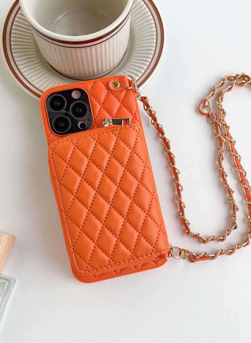Suteni Crossbody Strap Back Cover Card Slots Leather Phone Case for iPhone 