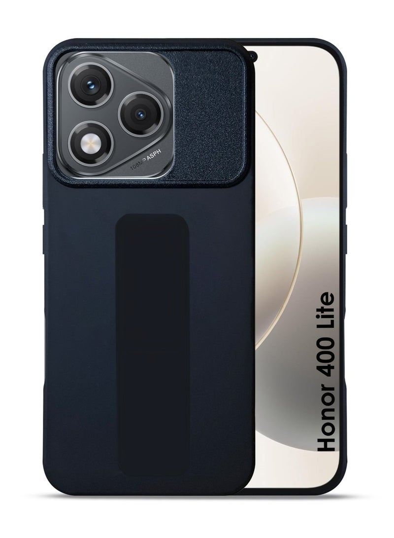 Honor 400 Lite Hand Grip Case Cover - Magnetic Hand Grip Holder & Kickstand - Strong Grip for Magnetic Car Holder, Stylish Silicone Case & Functional, Ultimate Convenience & Hands-Free Viewing