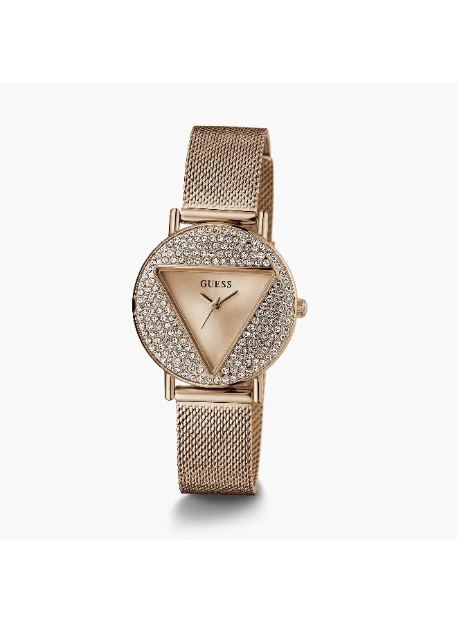 جس Gold Analog Watch for Women