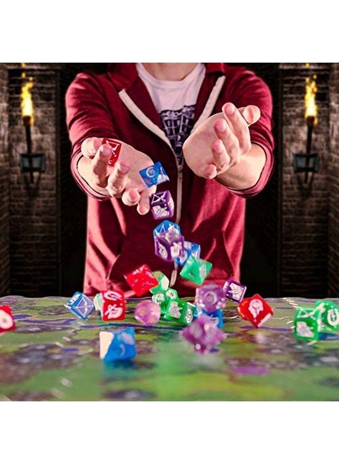 Wiz Dice - Dice Wars: Heroes Of Polyhedra Tabletop Strategy Board Game For 24 Players With Illustrated Cards Miscellaneous Dice Set And A Large Modular Hex Grid Ages 14 And Up 11 X 10 X 4 - Image 1