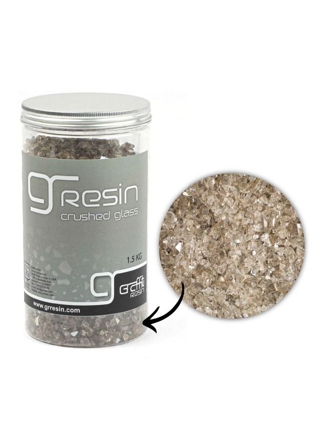 Terrazzo Grade Soft Glass Hazal 1.5 KG Decorative Aggregate Stones for Counter tops, Flooring, Outdoor Gardens, Etc