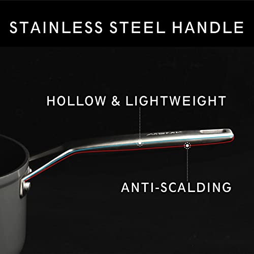 MsMk 7 inch Small Egg Nonstick Frying Pan with Lid, Eggs Omelette Burnt also Non stick, Scratch-resistant, Induction Skillet, Oven Safe to 700°F Pan for Cooking, Dishwasher Safe - Image 5