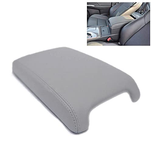 DSkoiph Leather Center Console Lid Armrest Cover Fits for 2012-2017 Toyota Camry Leather Part Only (Gray) - Image 1