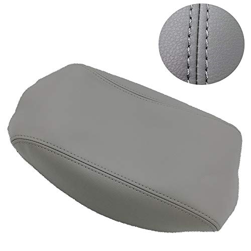 DSkoiph Leather Center Console Lid Armrest Cover Fits for 2012-2017 Toyota Camry Leather Part Only (Gray) - Image 2