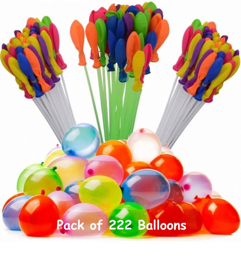 Jiada Automatic Fill and Tie Magic Water Balloons for Holi - Multicolour (Pack of 6 (222 Balloons) - Image 5