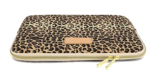 Kayond KY-03 Canvas Fabric 12.5 Inch Laptops Sleeve - Brown Leopard Print - Image 4