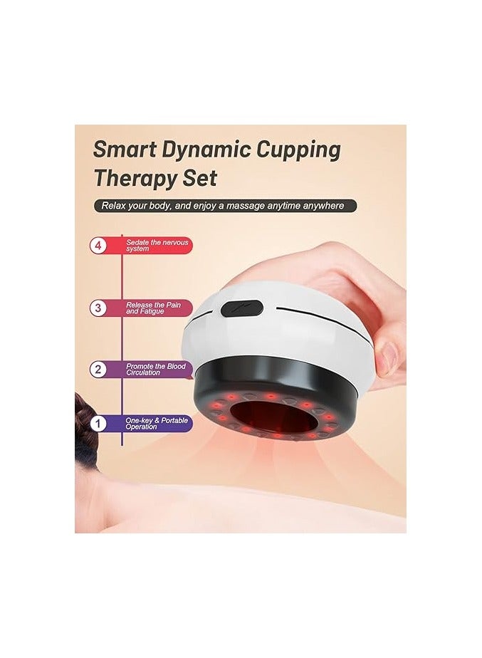 Icedeer Electric Cupping Massager 3 in 1, Smart Cupping and Scraping Therapy Set, Dynamic Gua Sha Device, 12 Levels of Suction and Temperatures Suitable for Neck, Shoulder, Back, Leg and Body Massage - Image 2