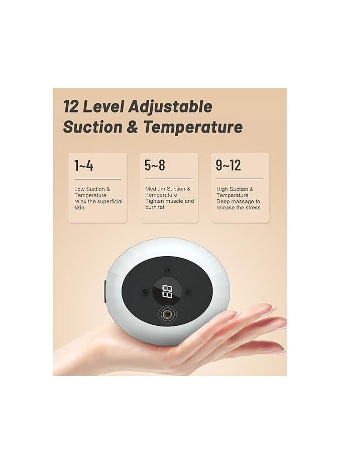 Icedeer Electric Cupping Massager 3 in 1, Smart Cupping and Scraping Therapy Set, Dynamic Gua Sha Device, 12 Levels of Suction and Temperatures Suitable for Neck, Shoulder, Back, Leg and Body Massage - Image 4