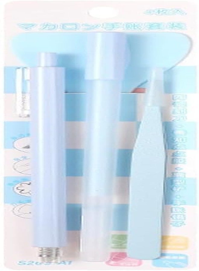 53 Arts 53ARTS Paper Cutter Pen |Small Shovel | Candy Color Scrapbook Glue Pen For Crafting DIY Hand Account Pen School Supplies with Cutter Blades - Image 1