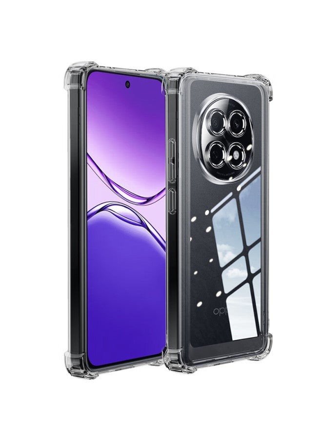 Freeson Protective Case For Oppo A5 Pro, Slim Full Coverage Clear Soft Shell With Anti-drop Mirror Lens, Transparent, With Four Corner Airbag Protection And Lanyard