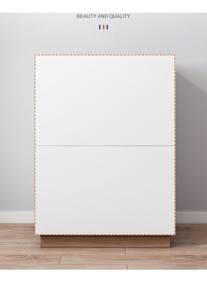  CityRiya-Long منضدة، طاولات جانبية للسرير حديثة مع رف تخزين، طاولة جانبية للأريكة مقاس 60 × 40 × 68 سم، خزانة طاولة جانبية، خزانة تخزين للسرير، منظم خزانة طاولة بجانب السرير لغرفة المعيشة وغرفة النوم - Image 5