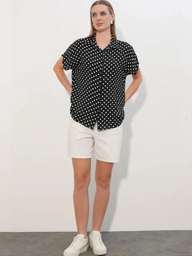 بيغ دارت BDART Printed Crepe Button Shirt