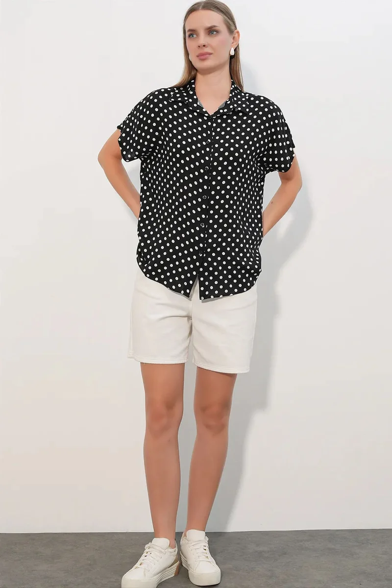 Big Dart BDART Printed Crepe Button Shirt