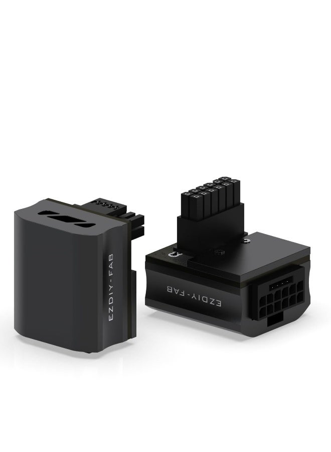 Adapter for RTX40', 12VHPWR 90 Degree Adapter, 12+4 Pin Angle Connector Power Adapter for RTX4090, 4080, 4070ti (Black)  - Image 1