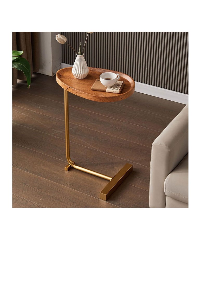 BAIG Concave gold rod Corner Table Living Room Home Sofa Side Table Hotel Homestay Simple Bedside Side Table Small Coffee Table  - Image 1