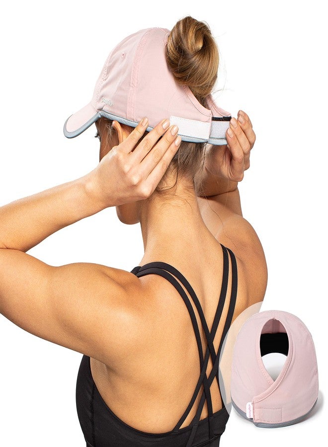 Ponyflo Performance Ponytail Running Hat - Ponytail Hats for Women - High Ponytail Hats for Women - Baseball Cap Women Pink - Image 4